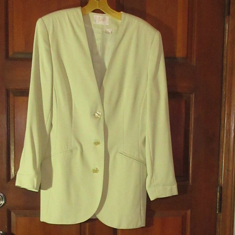 Vintage Lined Minty Green Jacket Size 8 APART